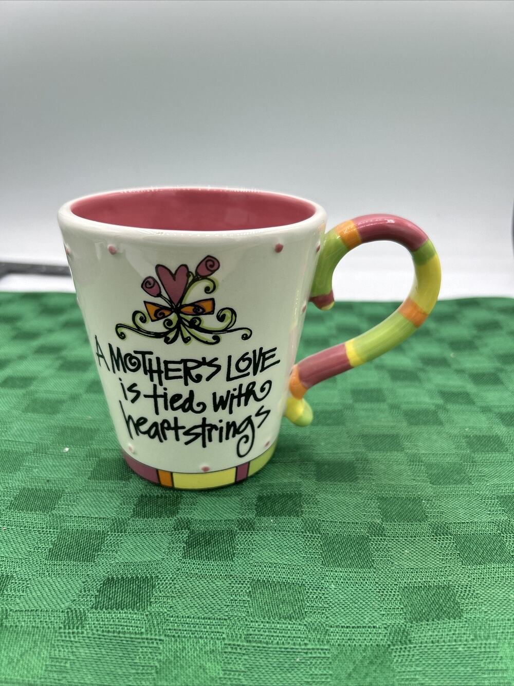 A Mothers Love Is Tied With Heartstrings 11 Oz. Mug By Joanne Sharpe